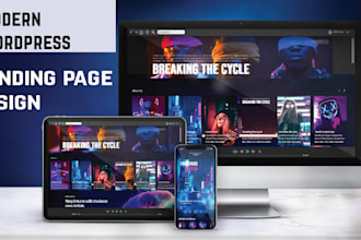 create a stylish wordpress landing page using elementor pro