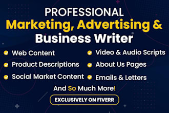 write professional engaging copywriting