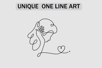 illustrate anything for you using line art