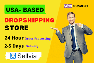 build USA based sellvia woocommerce dropshipping store