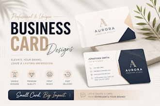 design attractive business card and stationary for you