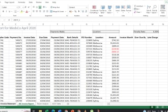 do excel data analysis and create dasboards vlookup
