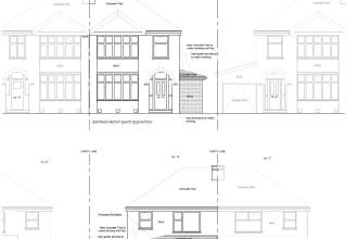 create architectural drawings for planning and or building control in the UK