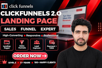 build clickfunnels landing page and sales funnel