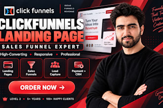 build clickfunnels landing page and sales funnel