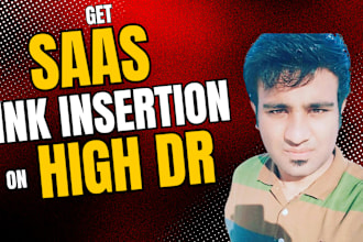 do link insertion on 60 plus DR saas websites