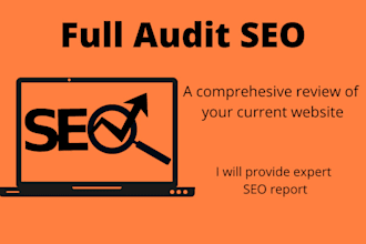 perform a full SEO audit report of your website