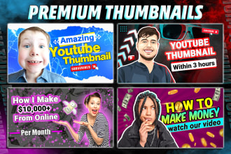 design clickbait and premium youtube thumbnail