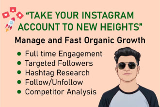 mange and do super fast organic instagram growth