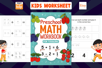 design kindergarten preschool kids activity book worksheets tracing workbook kdp
