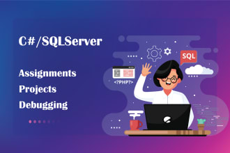 do c sharp tasks, write sql queries and integrate with sql server