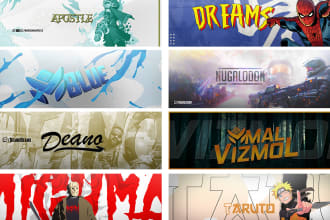 design a custom twitter, kick, or twitch profile banner