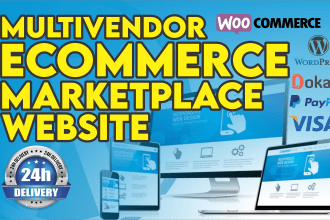 develop multi vendor ecommerce marketplace website in 24 hours