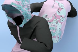 make any 3d fashion designs, patterns, 3d cloth, 3d garment
