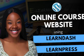 build wordpress lms, learndashonline course website