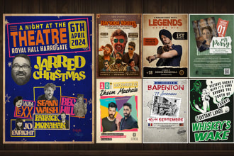 design the best retro vintage poster or flyer