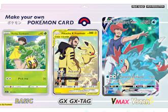 create a pokemon card of you with your pokemon partner