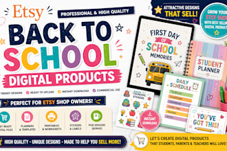 etsy shop back to school digital product etsy welcome to school digital planner