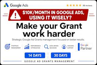 manage your google ad grants for 30 days