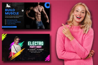 do awesome website header design, website banner, youtube cover design
