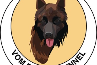create pet, dog, animal and animated logo