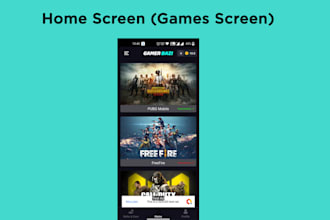 develop tournament, e sports website and app pubg, freefire, cod etc