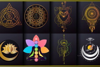 create a sacred geometry or mystical logo design