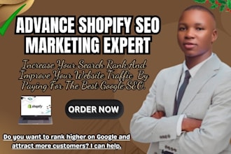 be your advance shopify expert to increase your shopify SEO optimization, wix