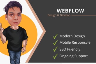 design and develop responsive webflow websites