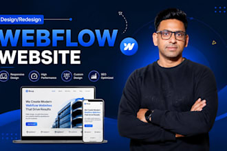 design or develop your webflow website as webflow expert, figma to webflow