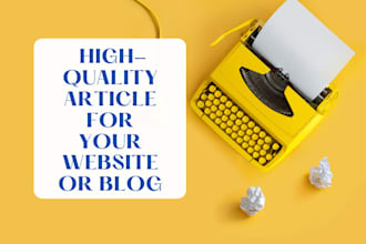 write amazing article and blog for you