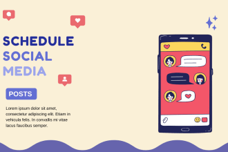 create and schedule posts for your social media platforms