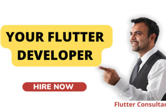 develop your app in flutter for iphone and android