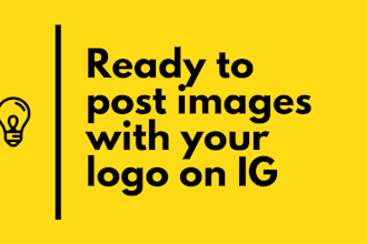 create ready template posts with a logo for your brand on instagram