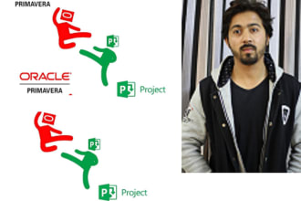 prepare schedule on primavera p6 and ms project for your project