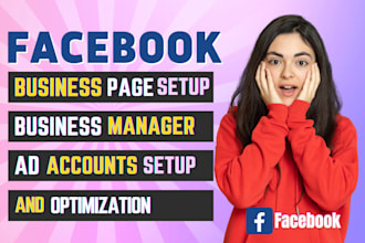 do facebook page setup, business manager and business suite setup