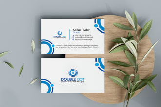 do brand identity business card design with digital qrcode