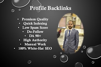 create high quality seo profile backlinks