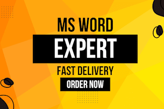 do quick page typing, ms word expert, and copy paste english typing