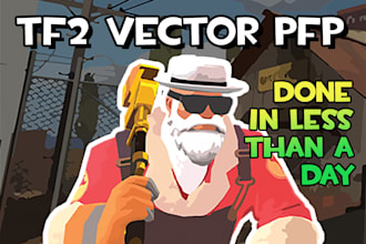 draw a vector image of your team fortress 2 character