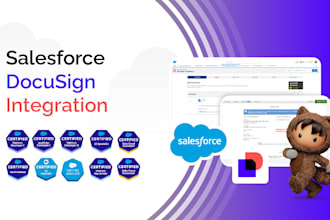 integrate docusign with salesforce, either using zapier, workato or dbsync