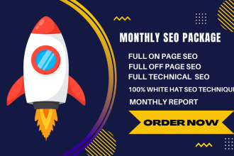 provide monthly seo package services white hat technique