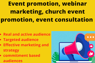 do event planning eventbrite setup and eventbrite promotion event promotion