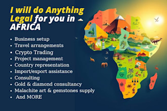 help you with anything you want to do in africa