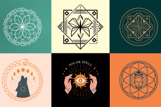 do sacred geometry, spiritual, mystical logo design in 24 hrs