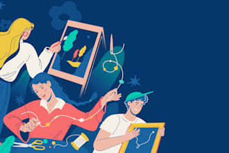 create 2d flat modern illustrations