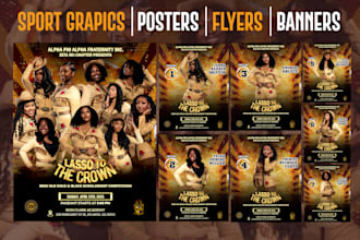 design sports graphics and posters