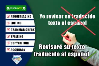 proofread and edit your spanish translation