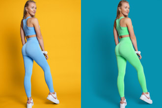 change the image background, crop images, color correction