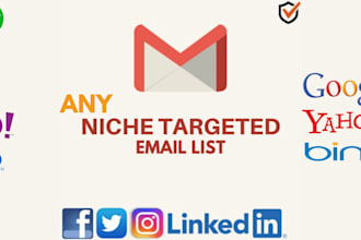 build verified email list of any business and niche targeted